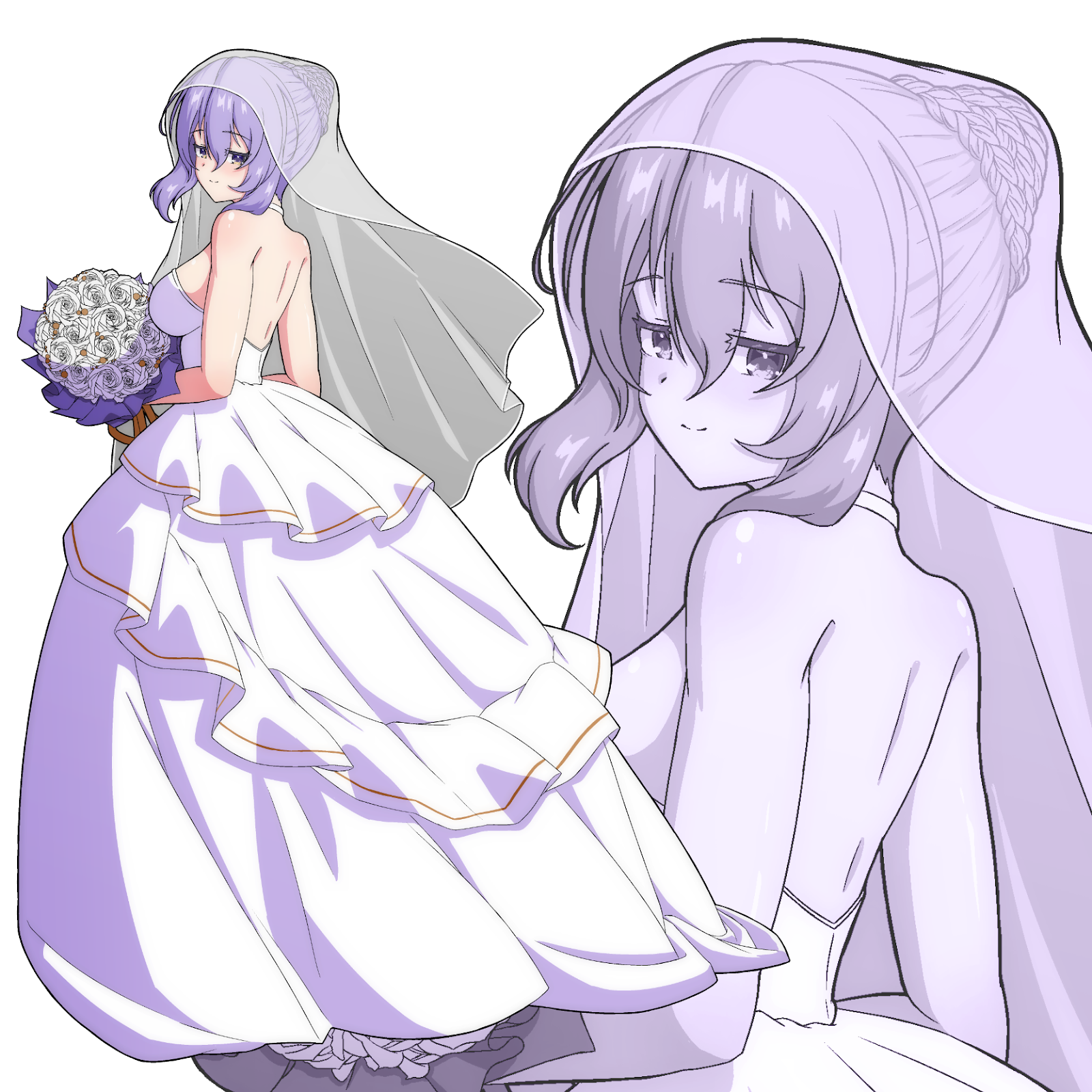 Moona Wedding Foil Acrylic Standee by Kai/カイ