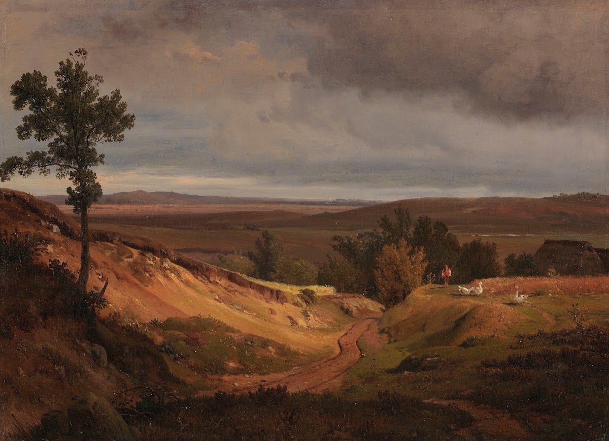 Heidelandschaft bei Silkeborg in Jütland Dänemark 1840