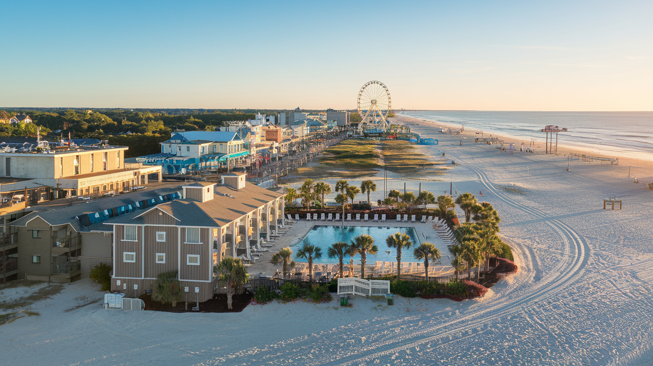 Distance from Long Bay Resort to Myrtle Beach Boardwalk