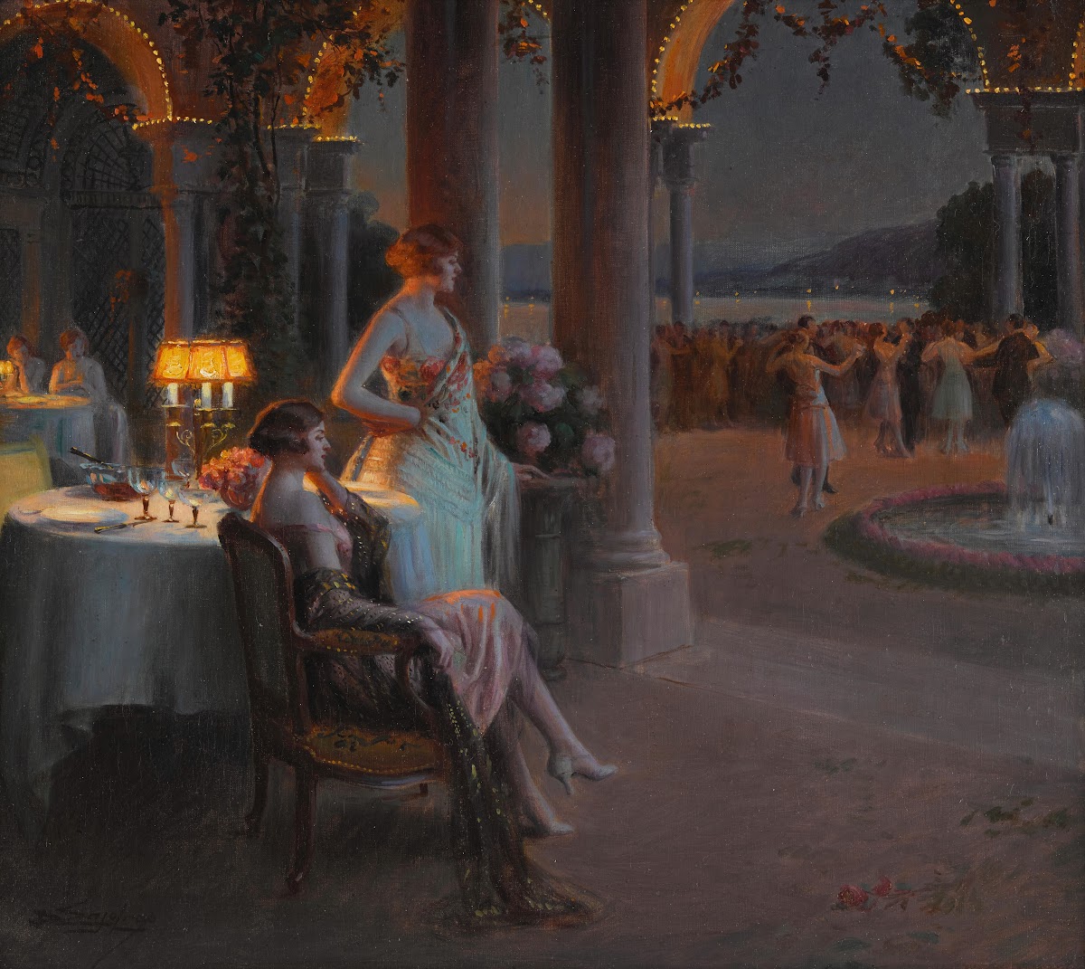 Le Soir sur la terasse