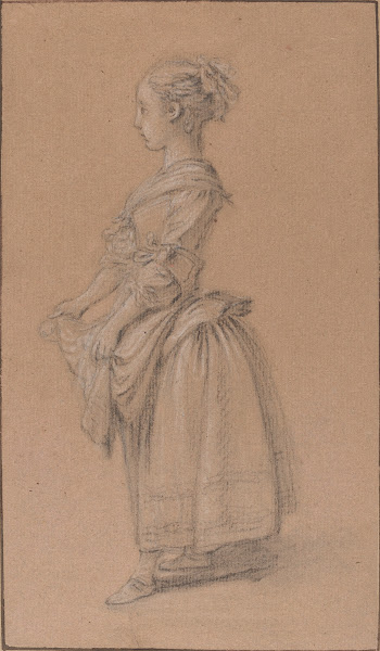 A Girl in Peasant Dress c 1750