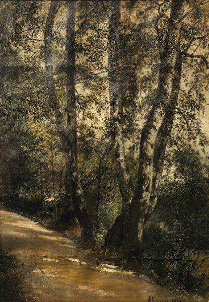 Břízy u cesty 1900