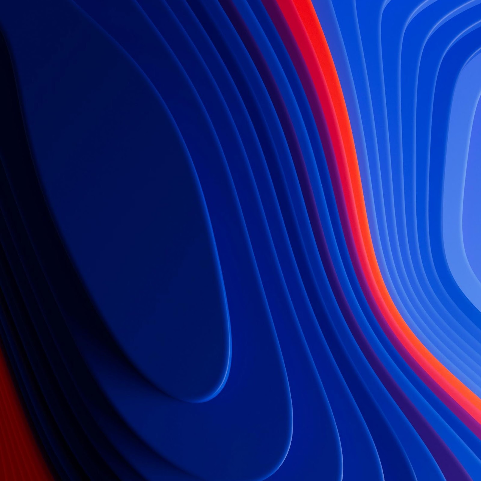 Download Dynamic Red and Blue Contours 2K iPhone