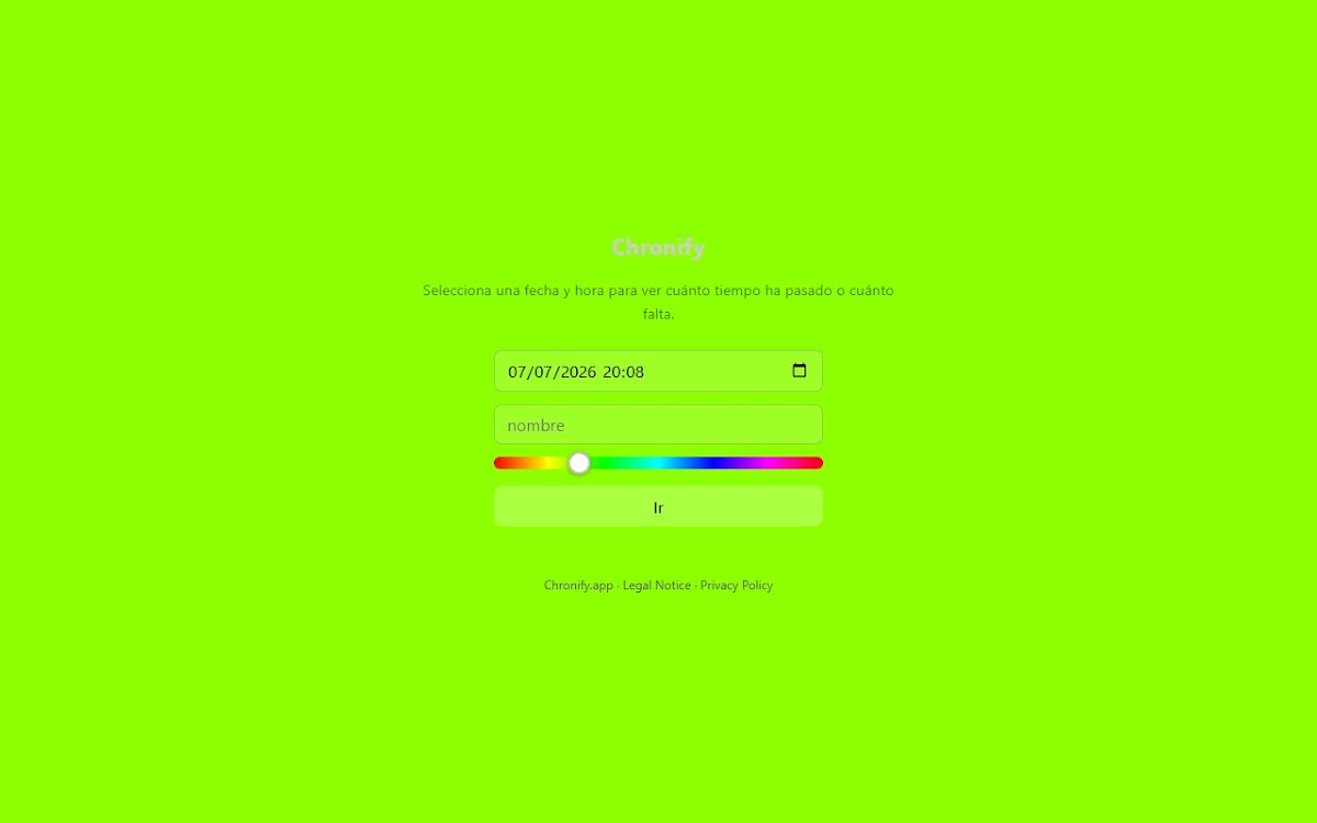 Captura de Chronify