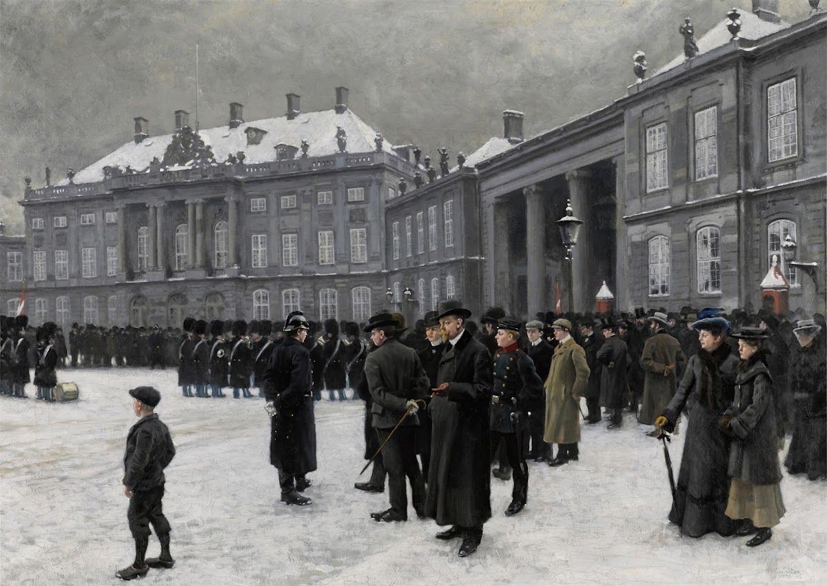 Changing of the guard at AmalienborgPalace 1902 1903