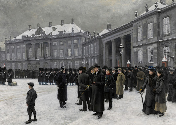Changing of the guard at AmalienborgPalace 1902 1903