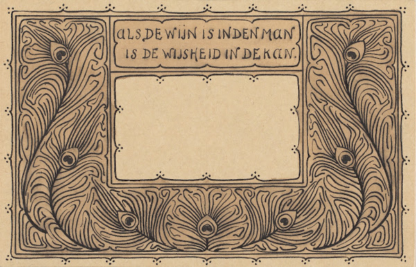 Proverb in ornamental frame 20th century