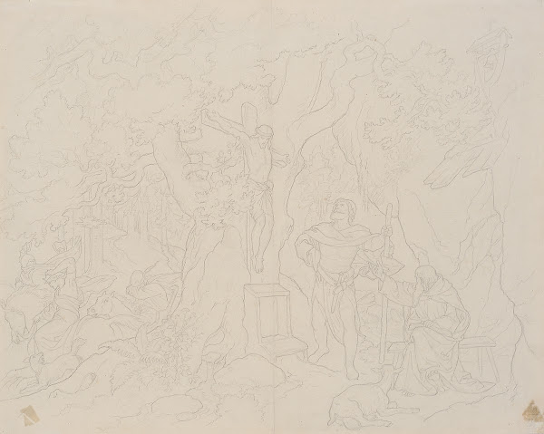 Szene aus der Christophoruslegende 1867