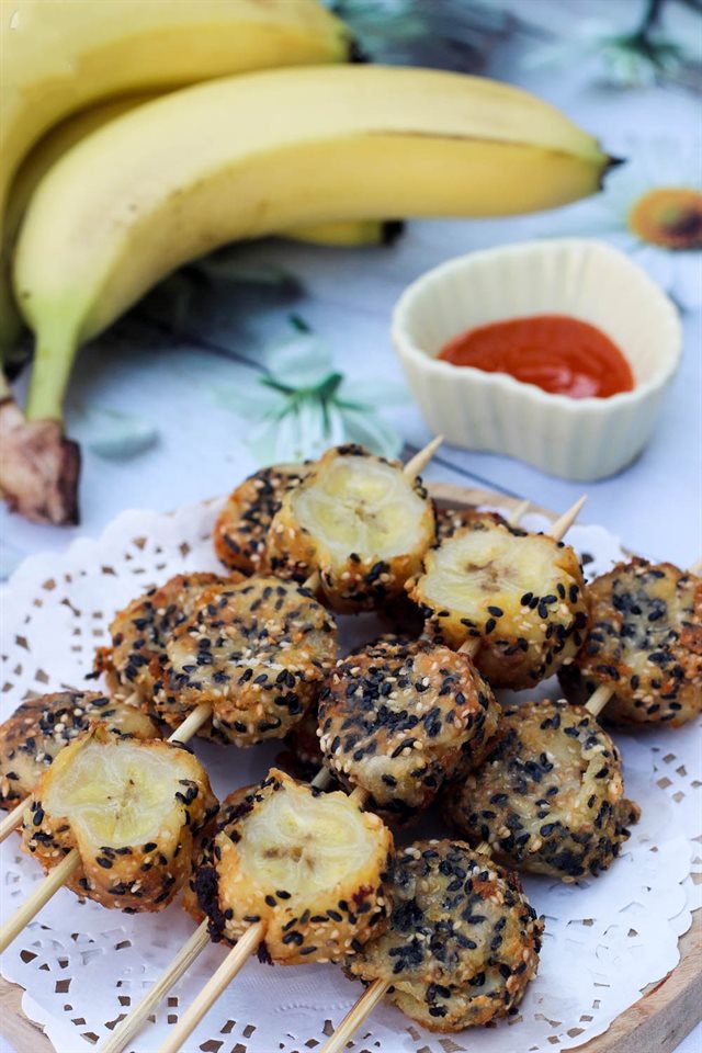 Chuối Tẩm Mè Chiên