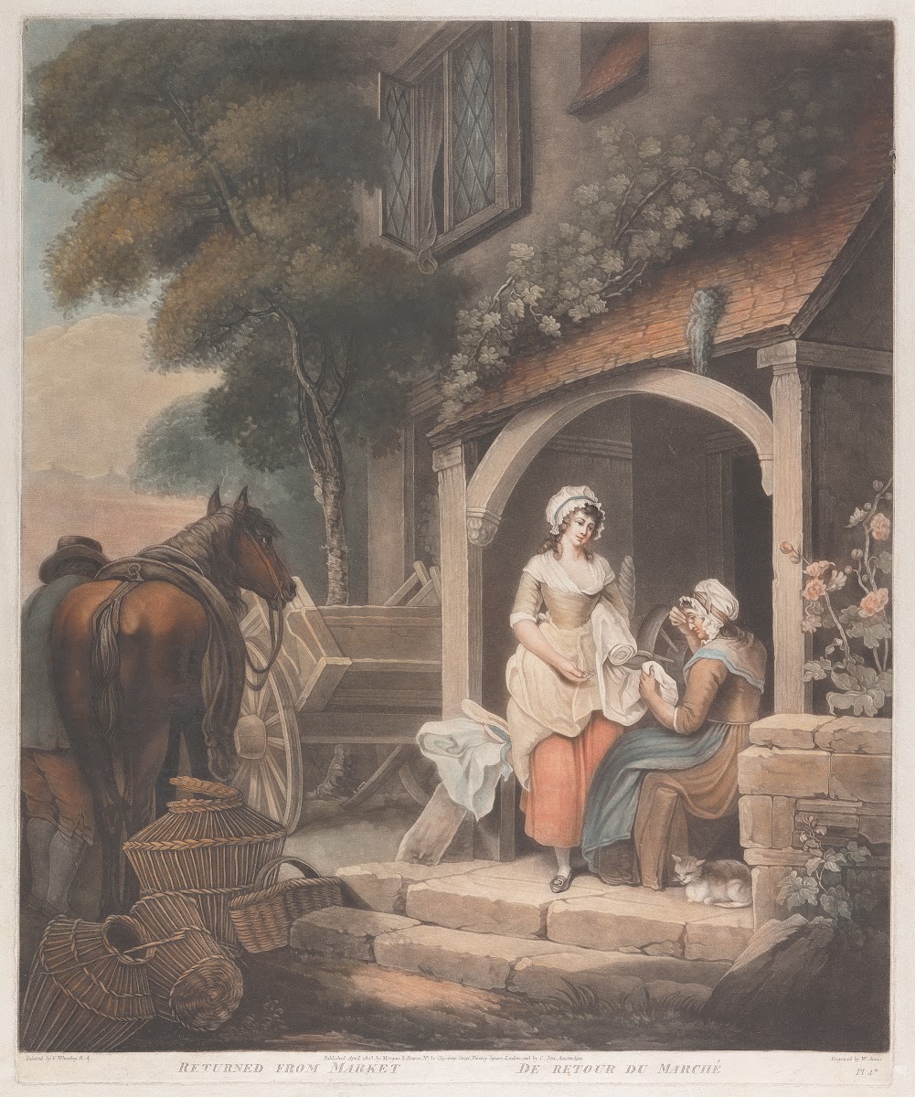 Returned from Market After Francis Wheatley 1803