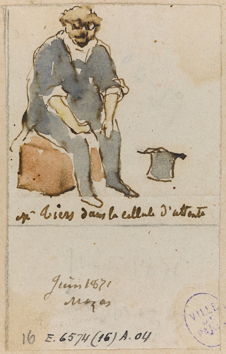 Thiers dans la cellule dattente 1871
