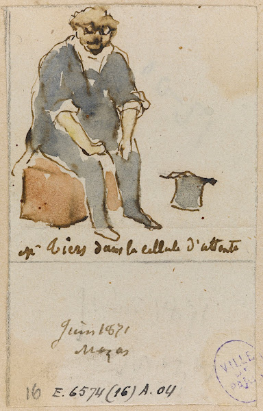 Thiers dans la cellule dattente 1871