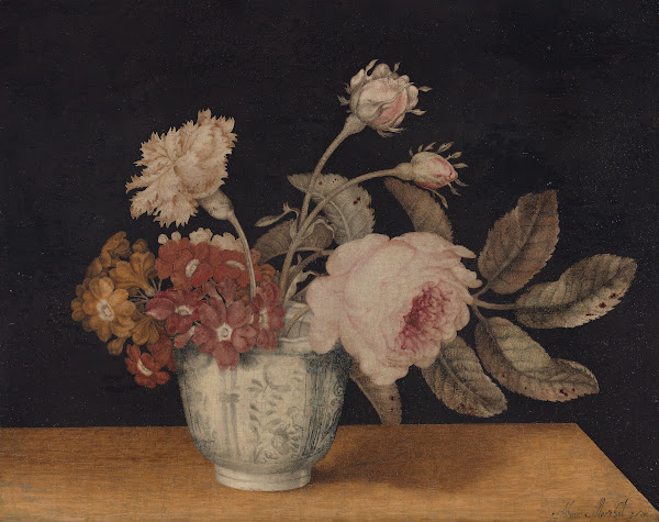 Flowers in a Delft Jar 1663