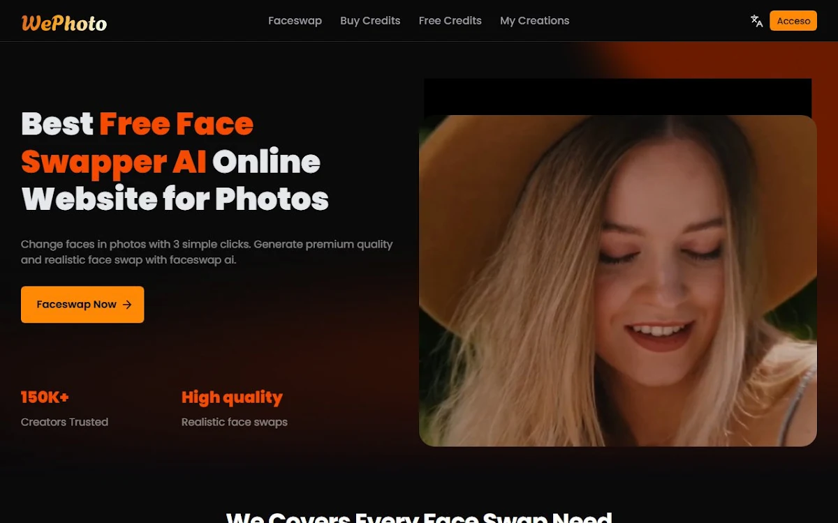 Captura de Free AI Face Swap-