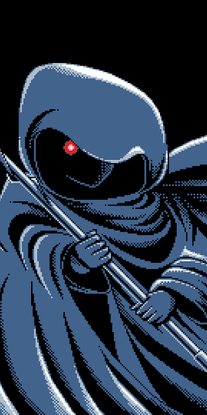 Pc-98, Game Cg, Pixel Art, Anime, Grim Reaper Full HD Wallpaper Background