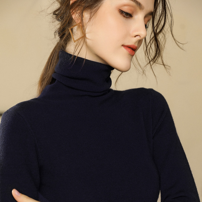 Slim-fit Turtleneck Knitted Sweater