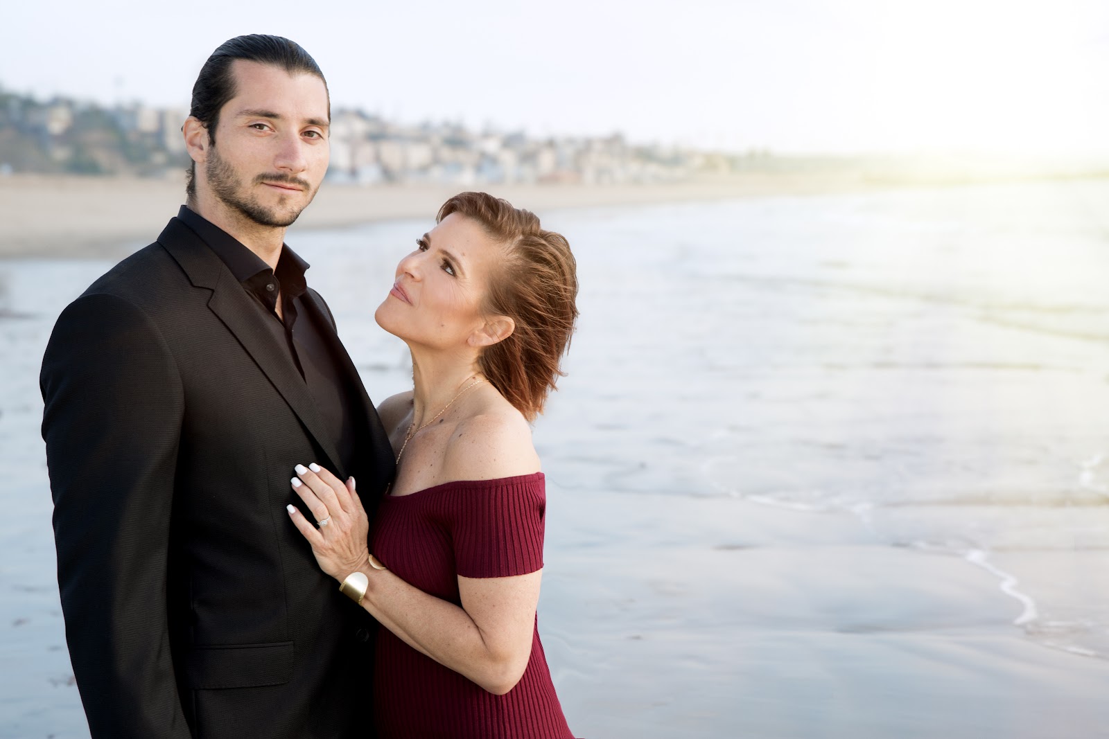Justin and Londin on the beach