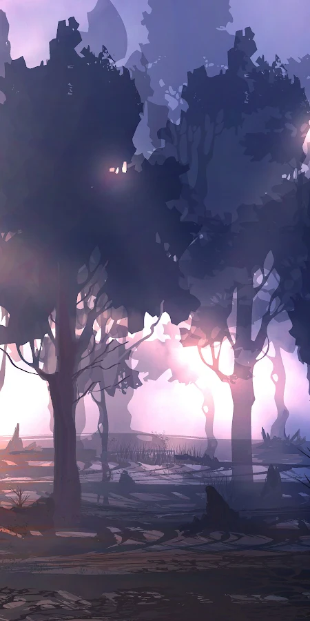 Forest, Nature, Fantasy, Digital Art 5K Phone Wallpaper