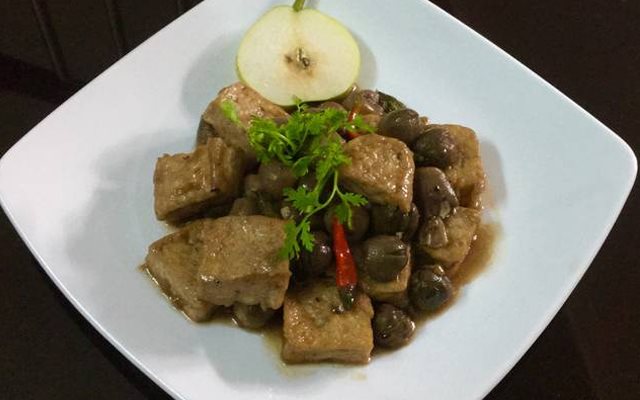 Đậu Hũ Kho Nấm Rơm