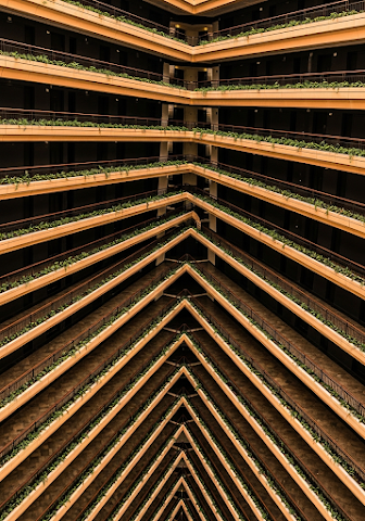 Abstract Geometric Interior Planters