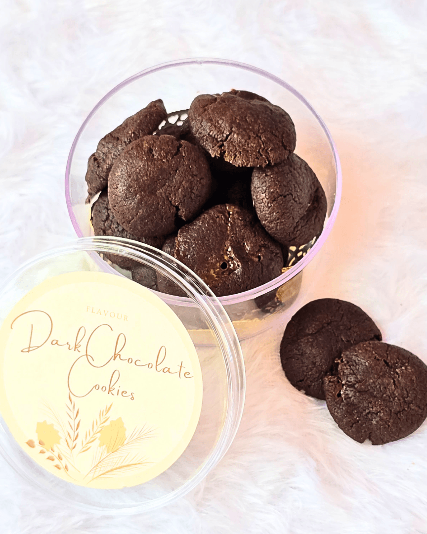 Dark Chocolate Mini Cookie Tub — Sieve Patisserie, handcrafted desserts Mumbai and Goa