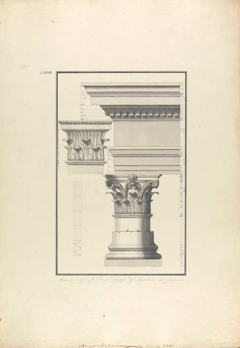 Details of a Corinthian Order at Geramo ca 1750