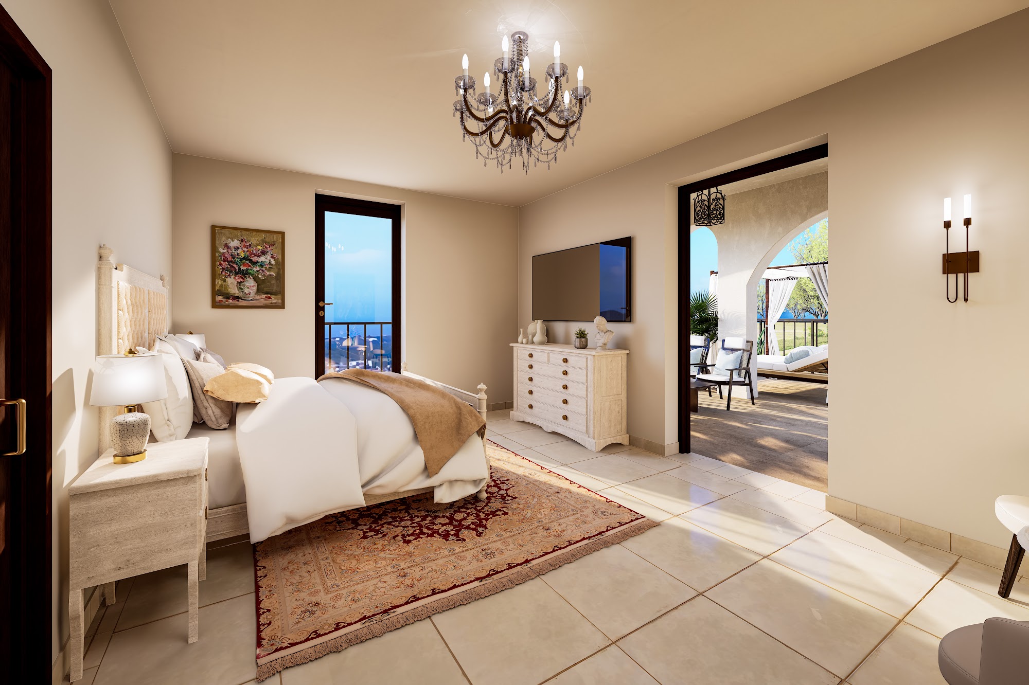 Villa Puro - Elegant living room with panoramic windows