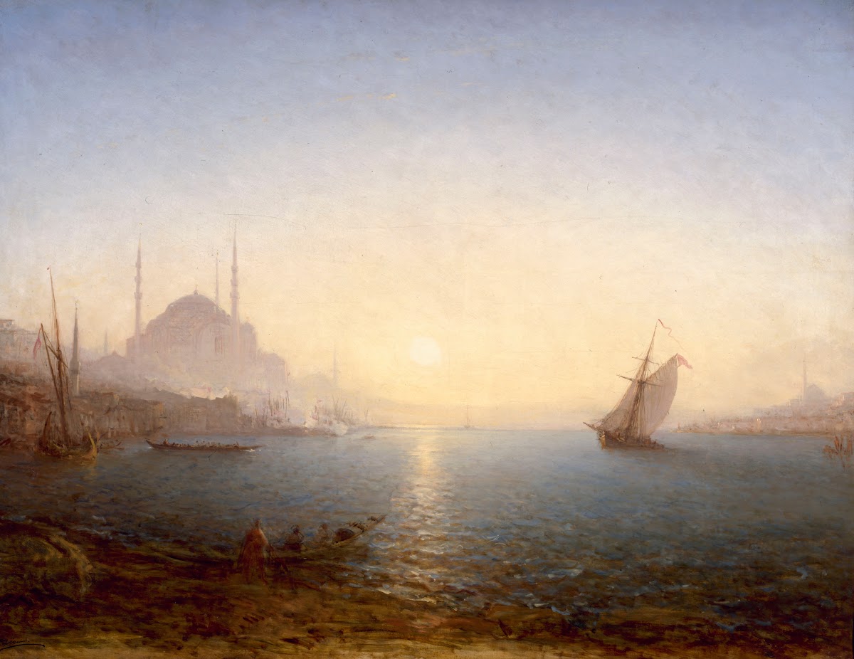 Constantinople Sainte Sophie Au Soleil Levant 1870 1890