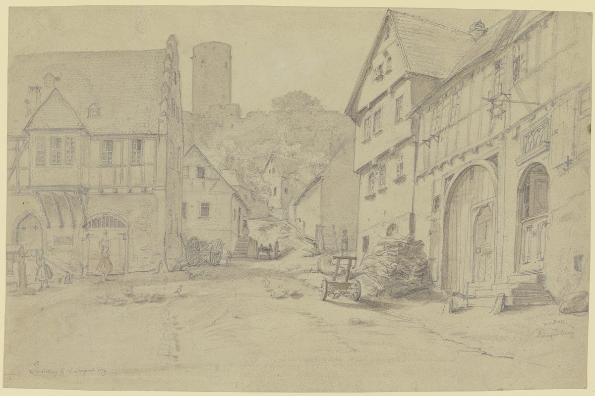 Street in Münzenberg 1859
