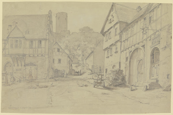Street in Münzenberg 1859