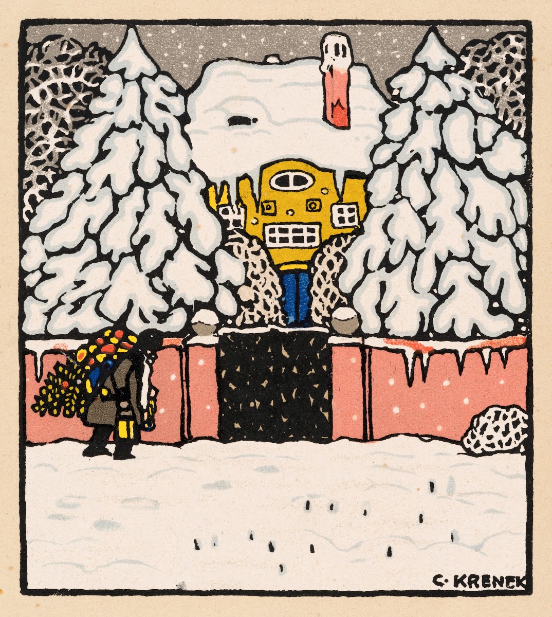 Nr 629 Weihnachtskarte 1912
