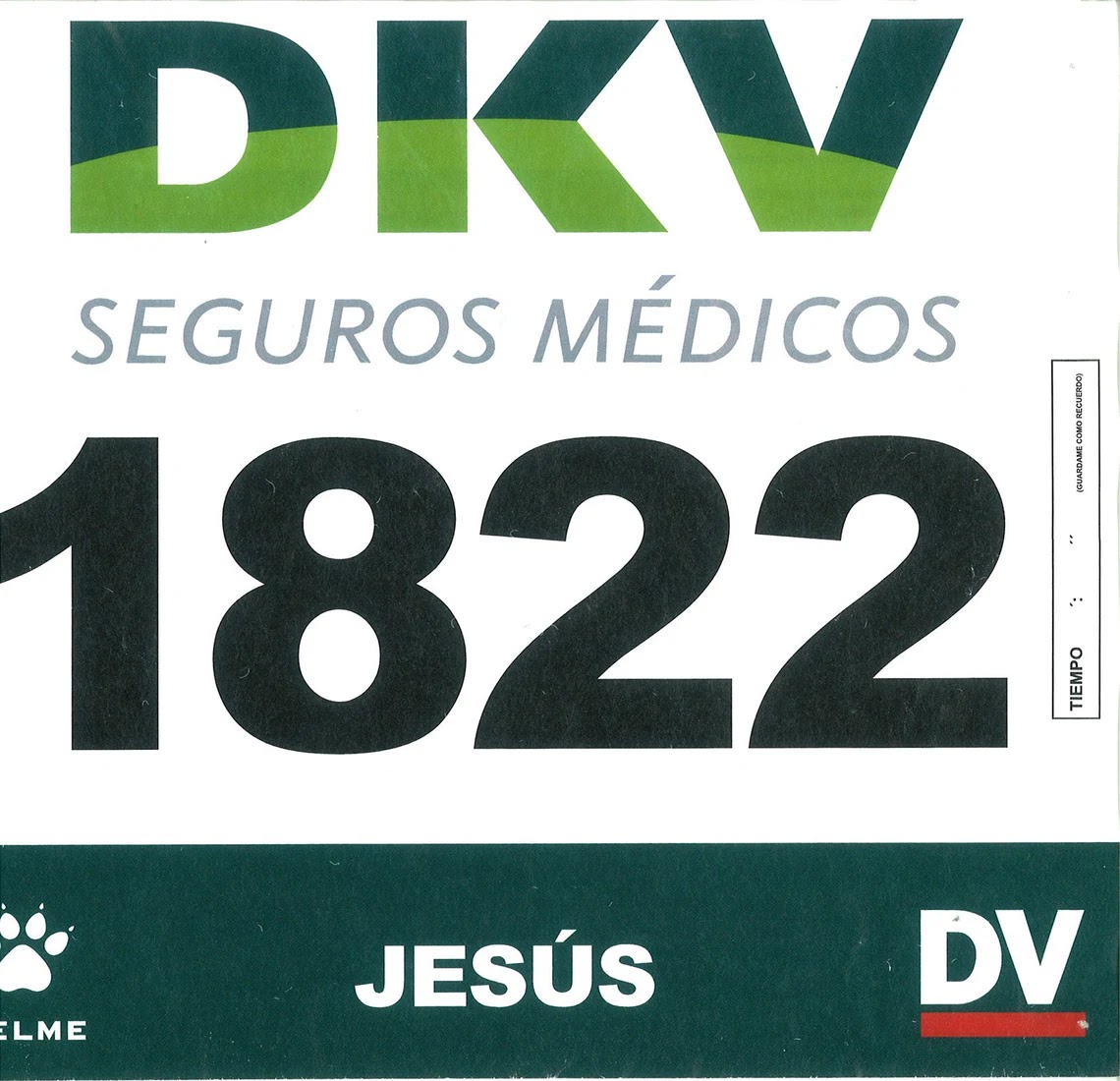 Dorsal de Maraton Donosti