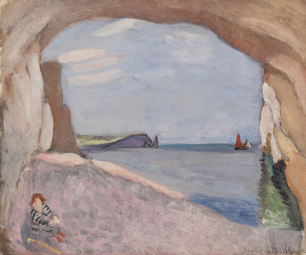Étretat la voile rouge 1920