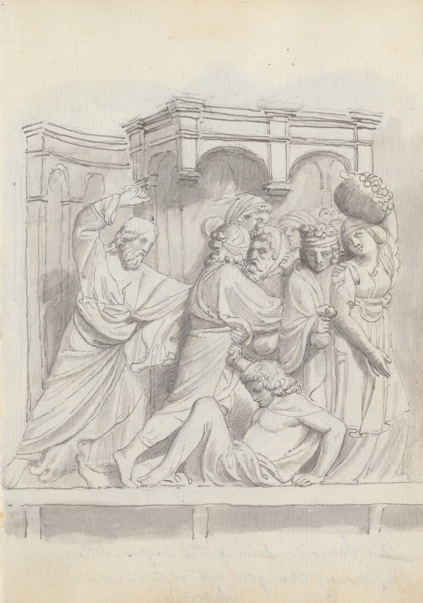 The Expulsion Of The Money Changers From Lorenzo Ghibertis Baptistery Doors Flor