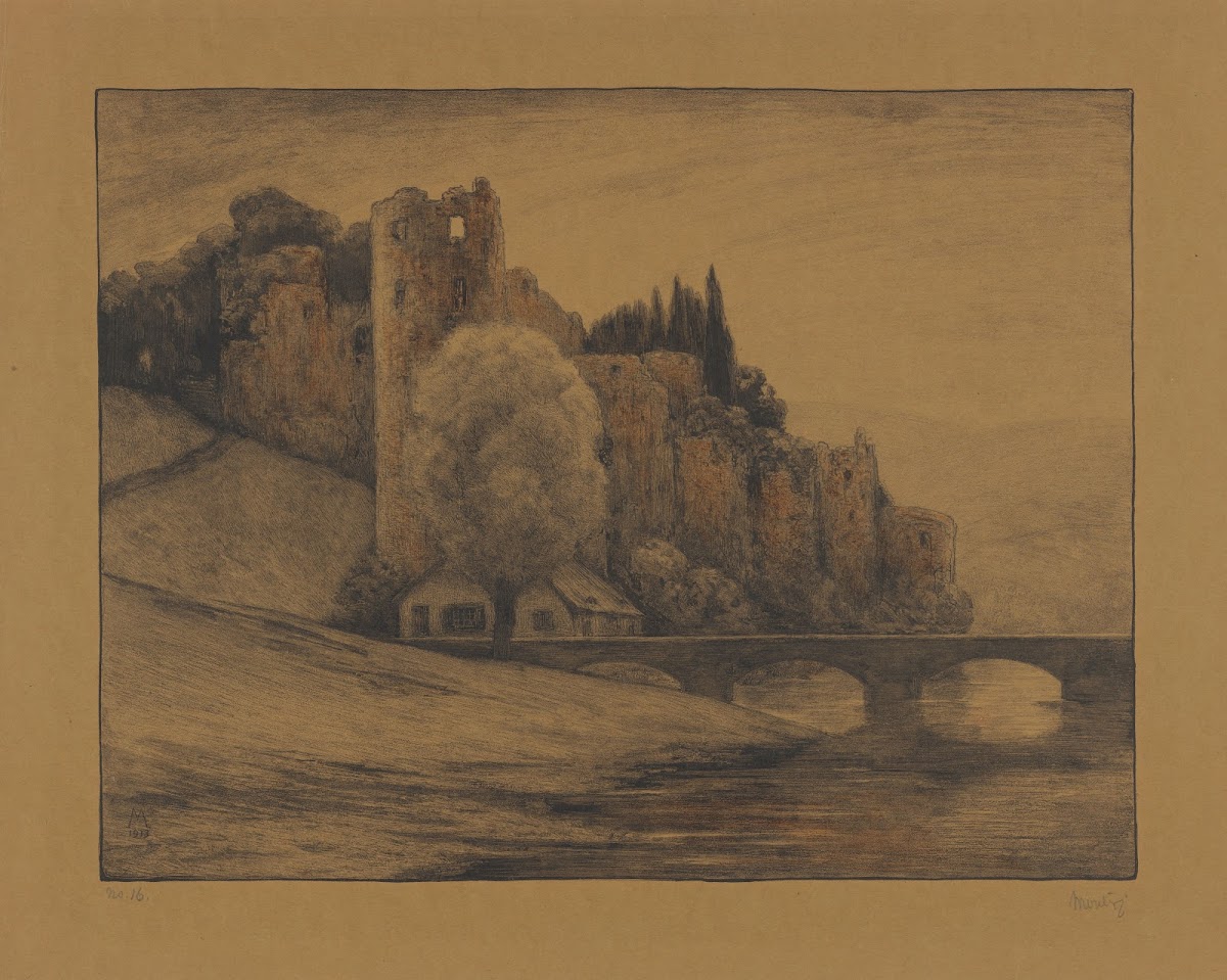 Gezicht op het Kasteel van Beaufort 1913