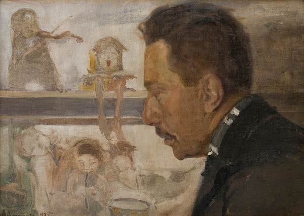 Portrait of a Musician Krakow Composer Bolesław Raczyński 1905