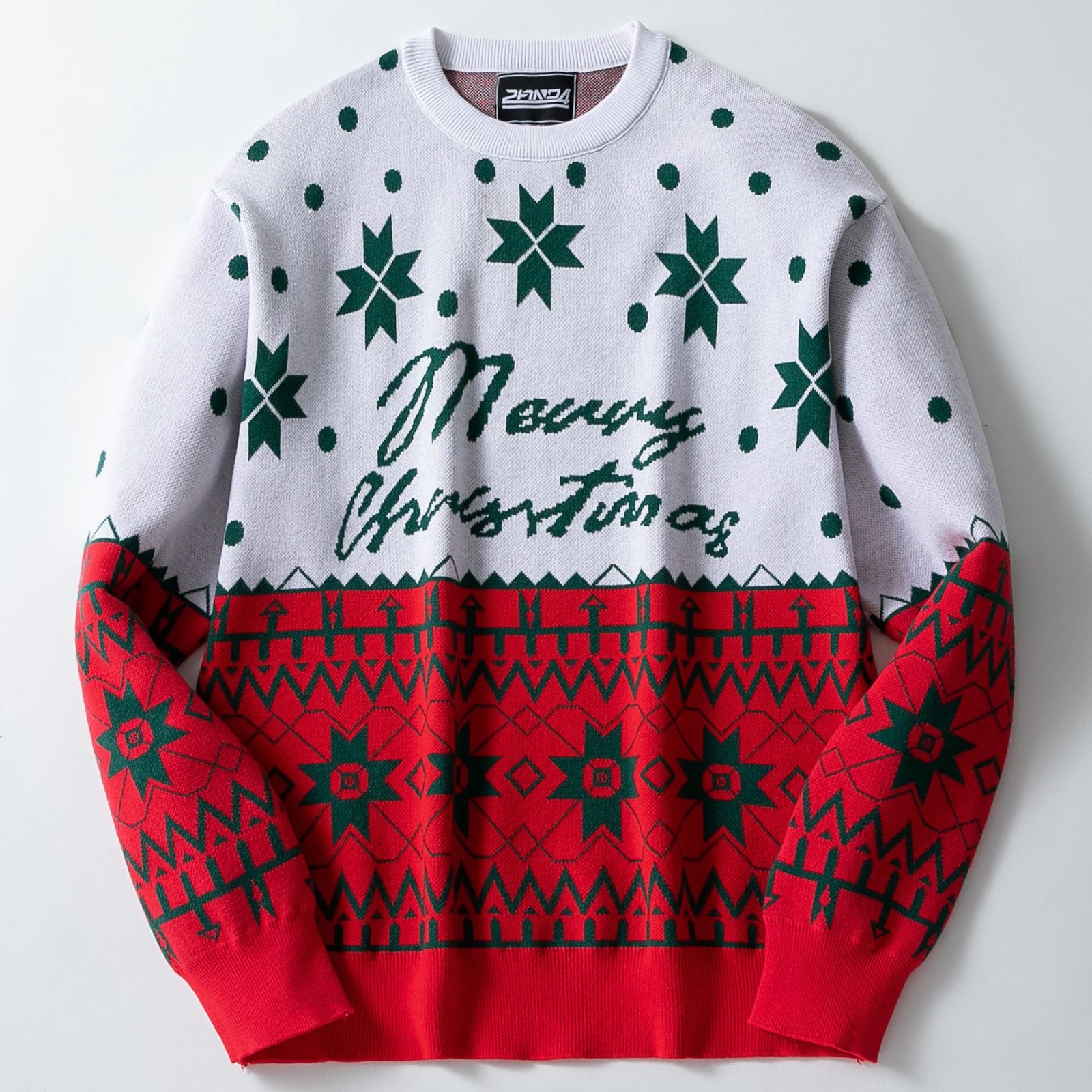 Retro-Strickpullover für Herren, festliches Jacquard-Design