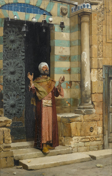 At the door of the mosque 1886