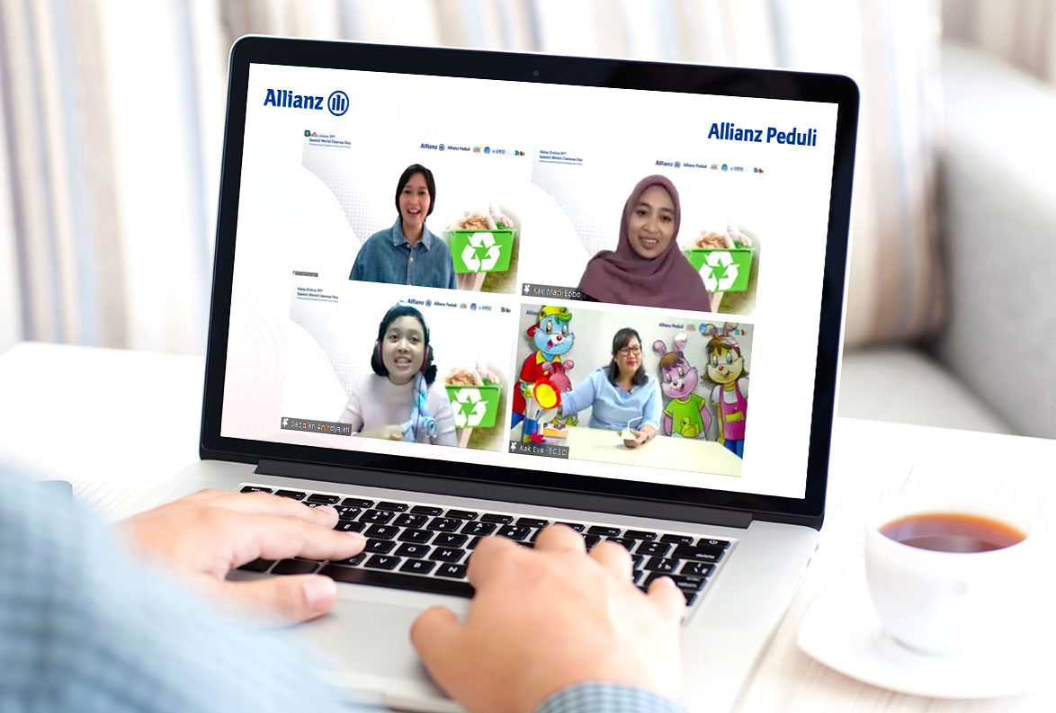 Allianz Indonesia through the Allianz Peduli Foundation also collaborates with Bobo Magazine and CarbonEthics to hold a virtual class with children entitled “Making Waste Into Recycled Toy Creation”. Allianz Indonesia, World Cleanup Day, Yayasan Allianz Peduli, planting mangrove trees kepulauan seribu, Allianz Indonesia empowering local community Kepulauan Seribu. CarbonEthics Indonesia