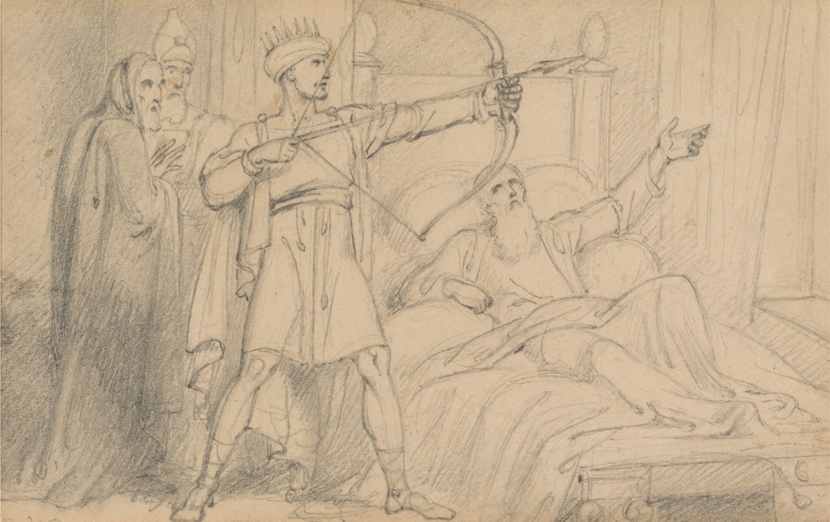 Elisha on His Death Bed before 1835