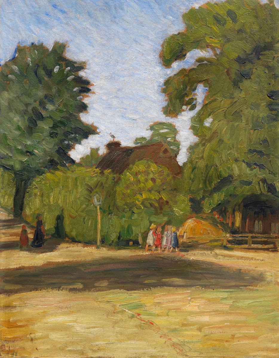 Spätsommernachmittag in Fischerhude mit Mädchengruppe 1911