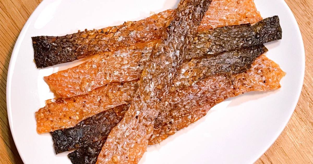 Da Cá Hồi Nướng Muối Giòn Tan