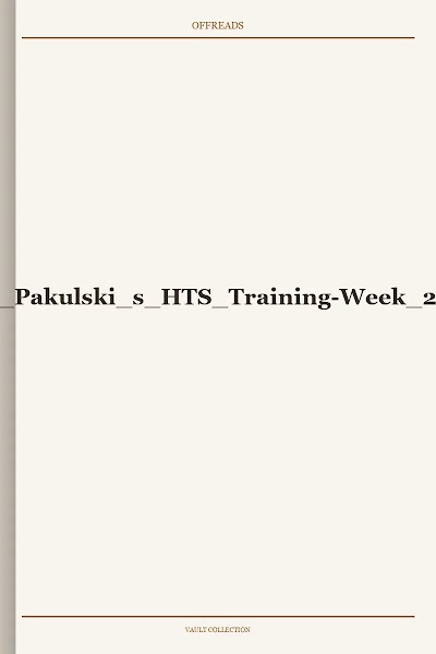 Ben Pakulski s HTS Training