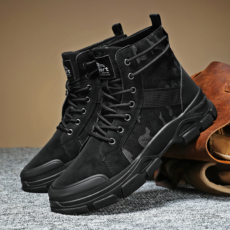 Men's Work Boots, Camouflage, Non-slip, Robust