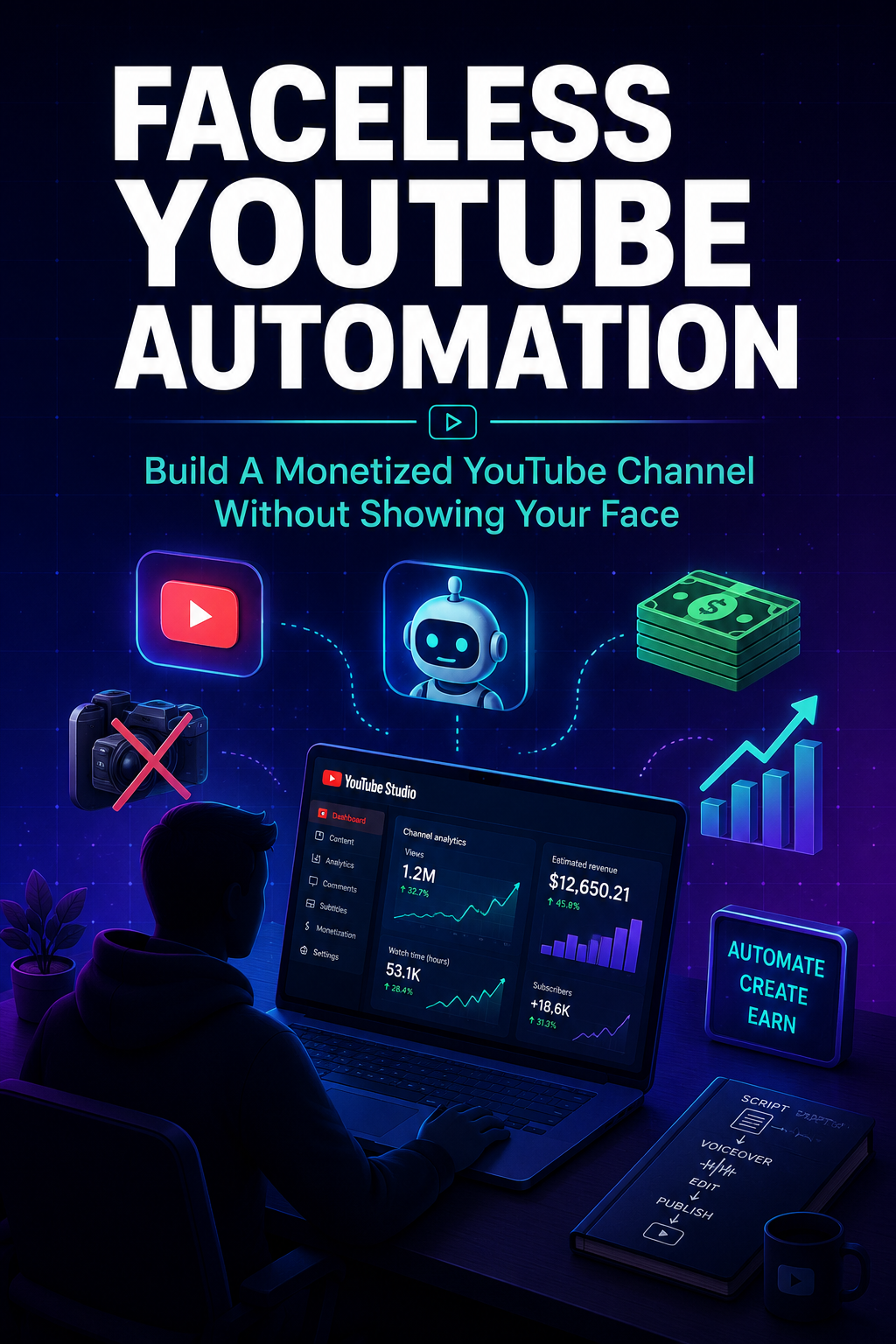 Faceless YouTube Automation ebook cover