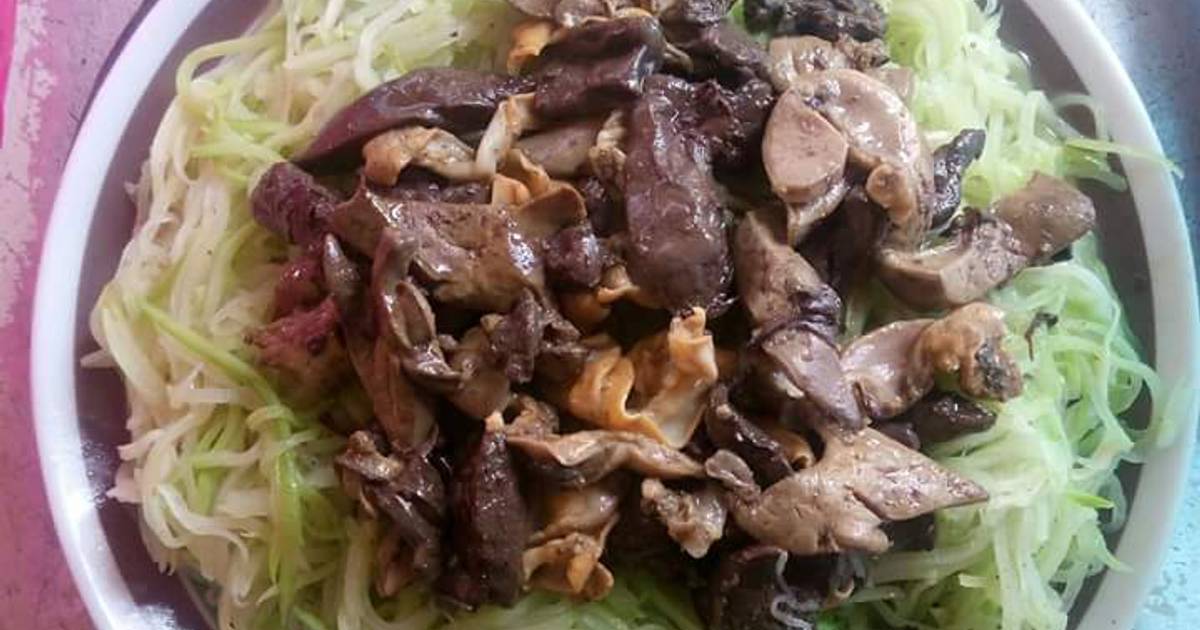 Su su xào lòng gà