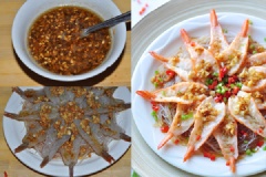 Đổ tỏi phi vào chén, thêm 1 muỗng cà phê nước mắm và nước cho phù hợp, nếu nhạt có thể bỏ thêm muối. Đổ đều hỗn hợp nước tỏi lên trên tôm, hấp trên lửa to từ 5-8 phút. Sau khi tôm chín, trang trí thêm ớt bên trên cho hấp dẫn.