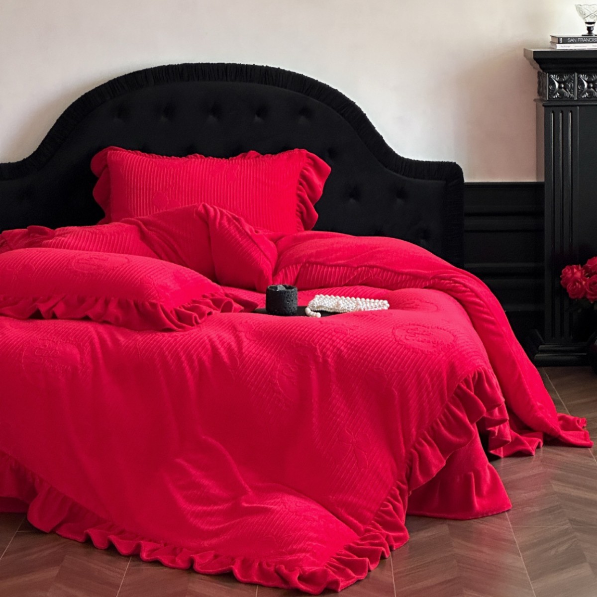 Milk fiber wedding bedding, 4-piece