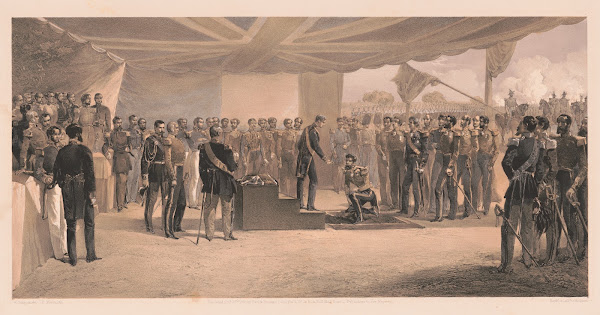 The investiture of the Order of the Bath At the head quarters of the British arm