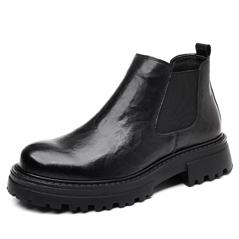Men's Chelsea Boots, insulated, non-slip, synthetic leather